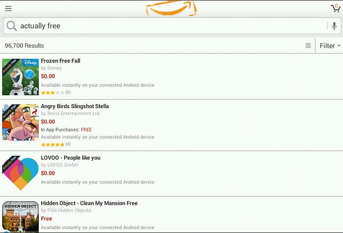 Amazon undeground – действительно бесплатные приложения