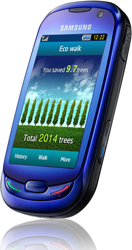 Экологичный телефон samsung blue earth поступает в продажу