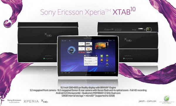 Планшетный компьютер xperia x tab 10 получит 16-мегапиксельную камеру с 4-кратным оптическим зумом