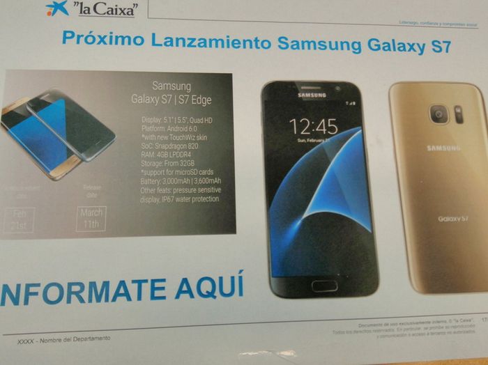Samsung galaxy s7 на рекламном постере: характеристики, дата релиза
