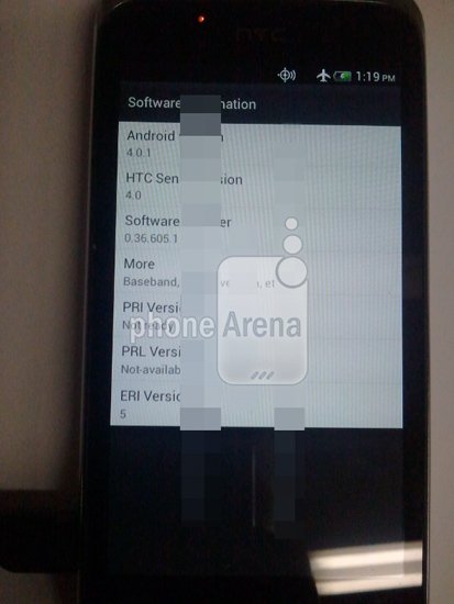 Таинственный смартфон htc с android ice cream sandwich на фото